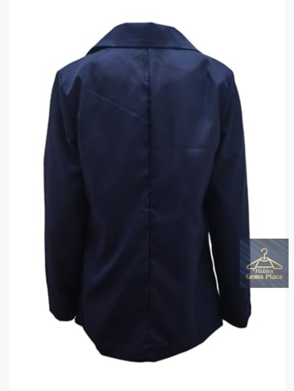 Casual Long Sleeve Button Lapel Blazer Jacket Loose Solid Work Office Coat - Picture 5 of 5